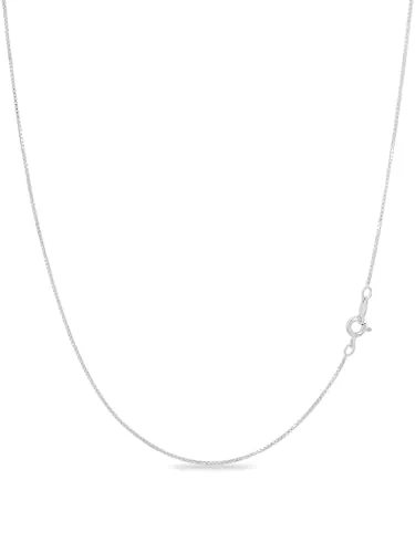 KEZEF maglia quadrata catena argento 43 cm ipoallergenica