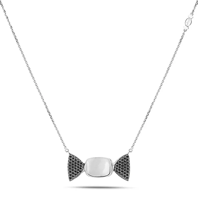 Sinico Chicca Sugar Easy Black collana argento zirconia neri