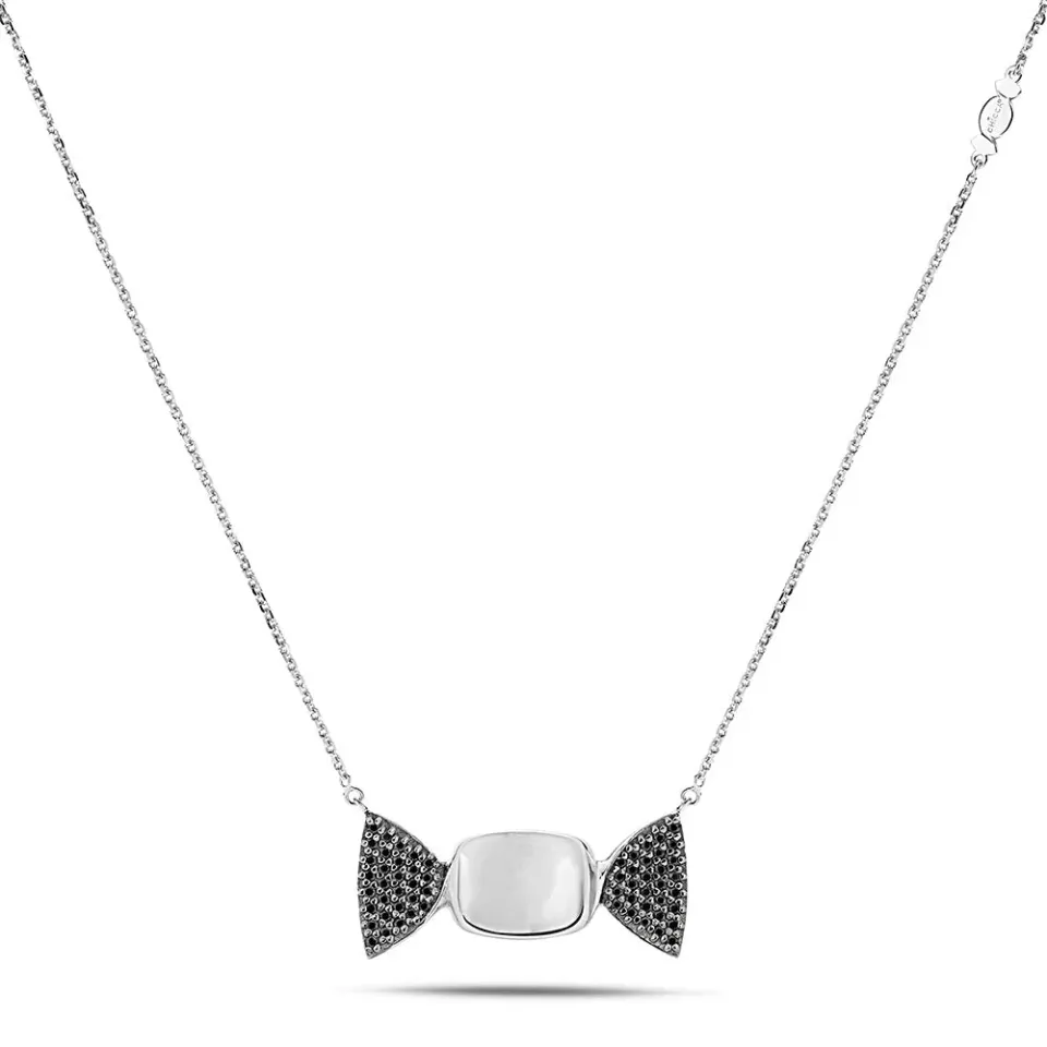 Sinico Chicca Sugar Easy Black collana argento zirconia neri