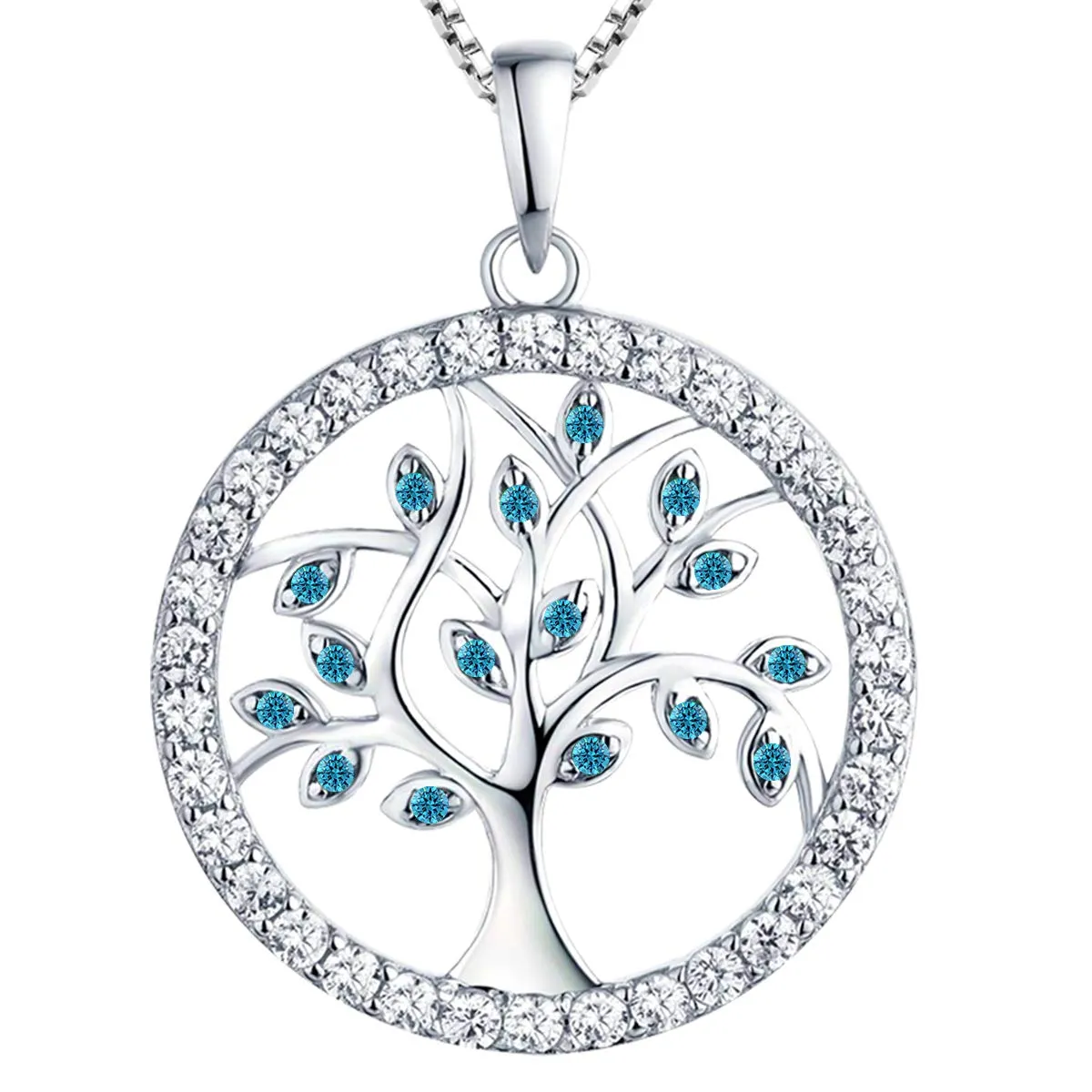 YL Albero della Vita collana argento 925 colorato