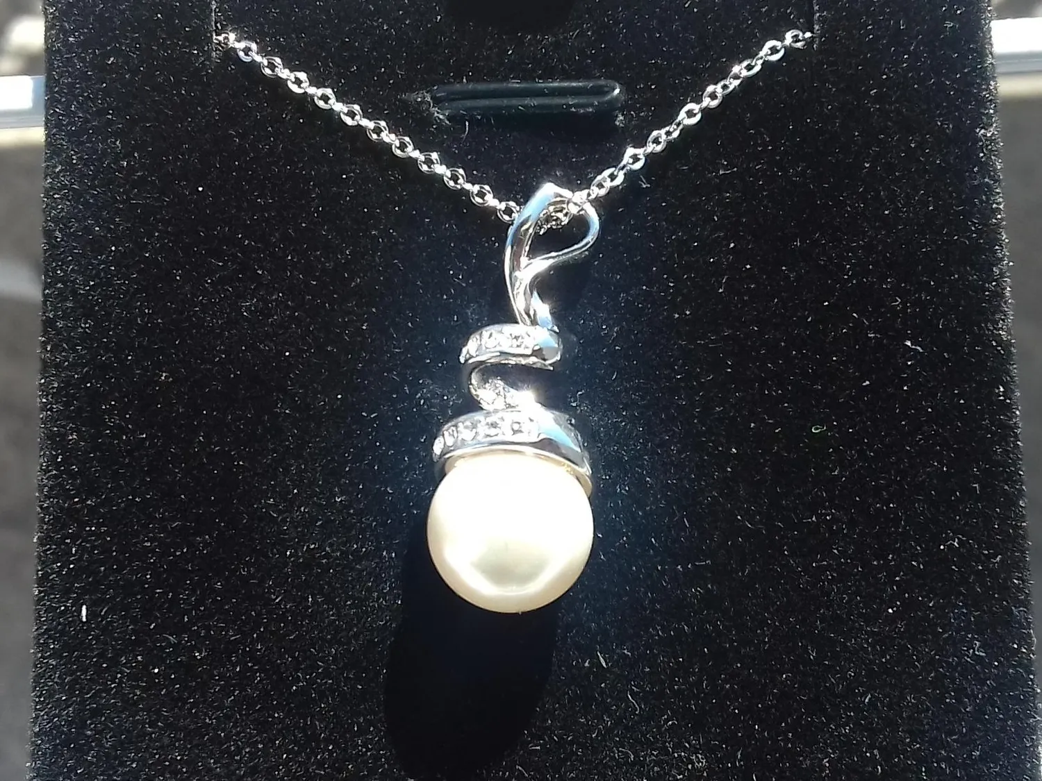 CDE Sei l'unico collana oro rosa perle Swarovski