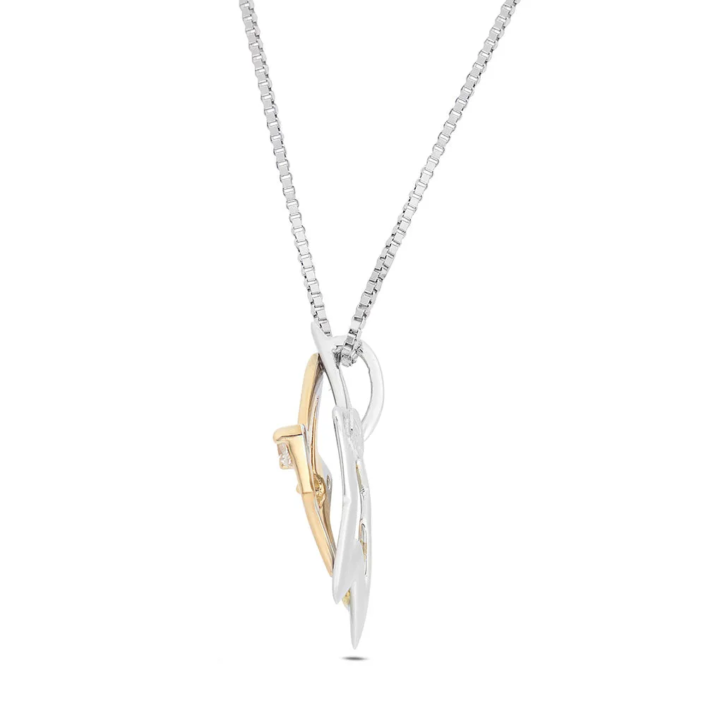 Sinico Coccole Stella collana oro bicolore diamanti