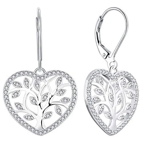 YL Albero della Vita Orecchini Argento 925 Verdi