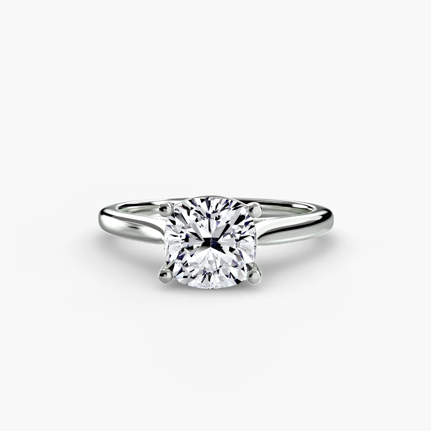 SINICO Solitaire 1 anello solitario oro bianco 14Kt tondo