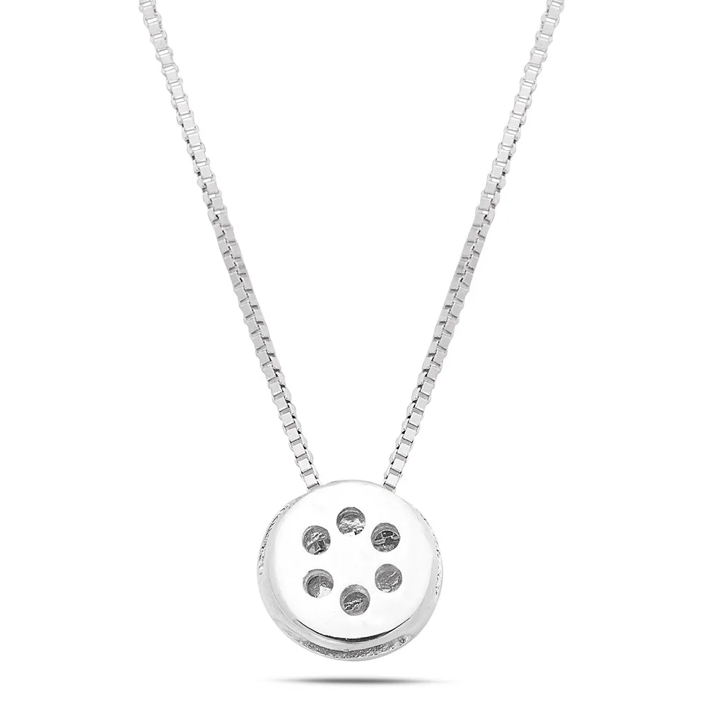Sinico Donut collana punto luce 42 cm diamante 0,09 ct