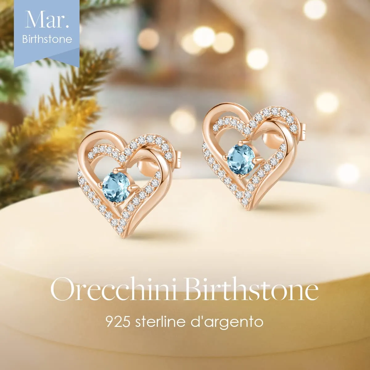 CDE Cuore orecchini a lobo argento 925 da regalare