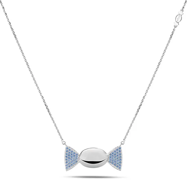 Sinico Chicca Honey collana argento zirconi azzurri