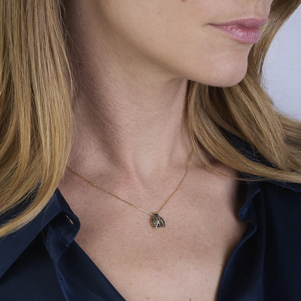 Sinico Good Luck collana coccinella oro 42 cm diamanti