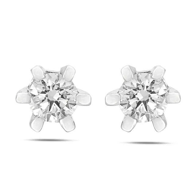 Sinico Prismia orecchini punto luce oro bianco 18Kt 0,29ct