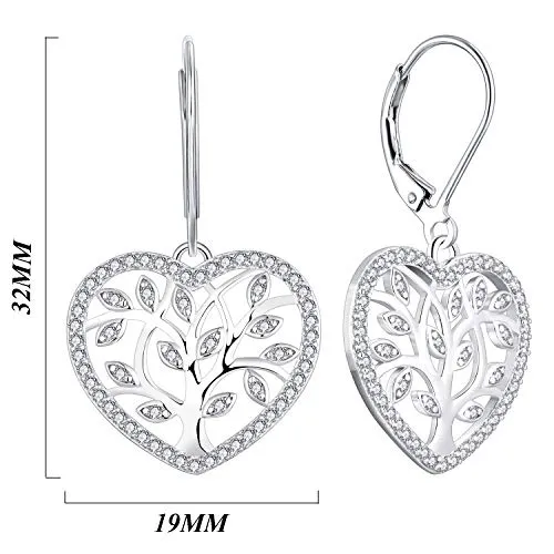 YL Albero della Vita Orecchini Argento 925 Verdi
