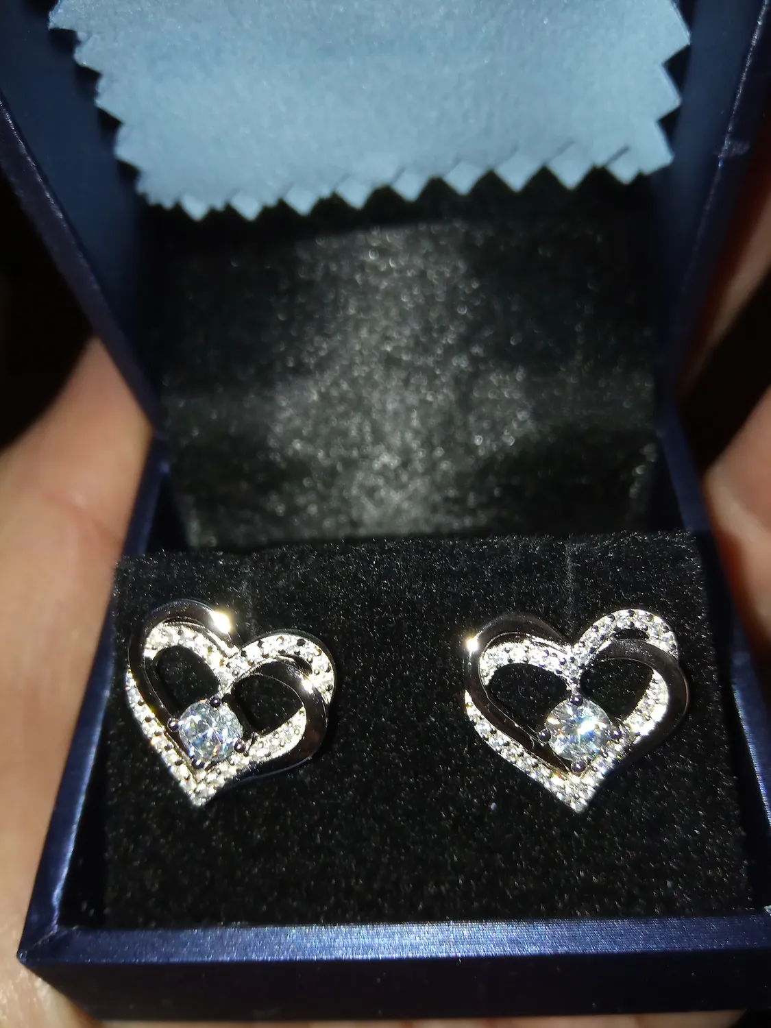 CDE Cuore orecchini argento 925 oro rosa