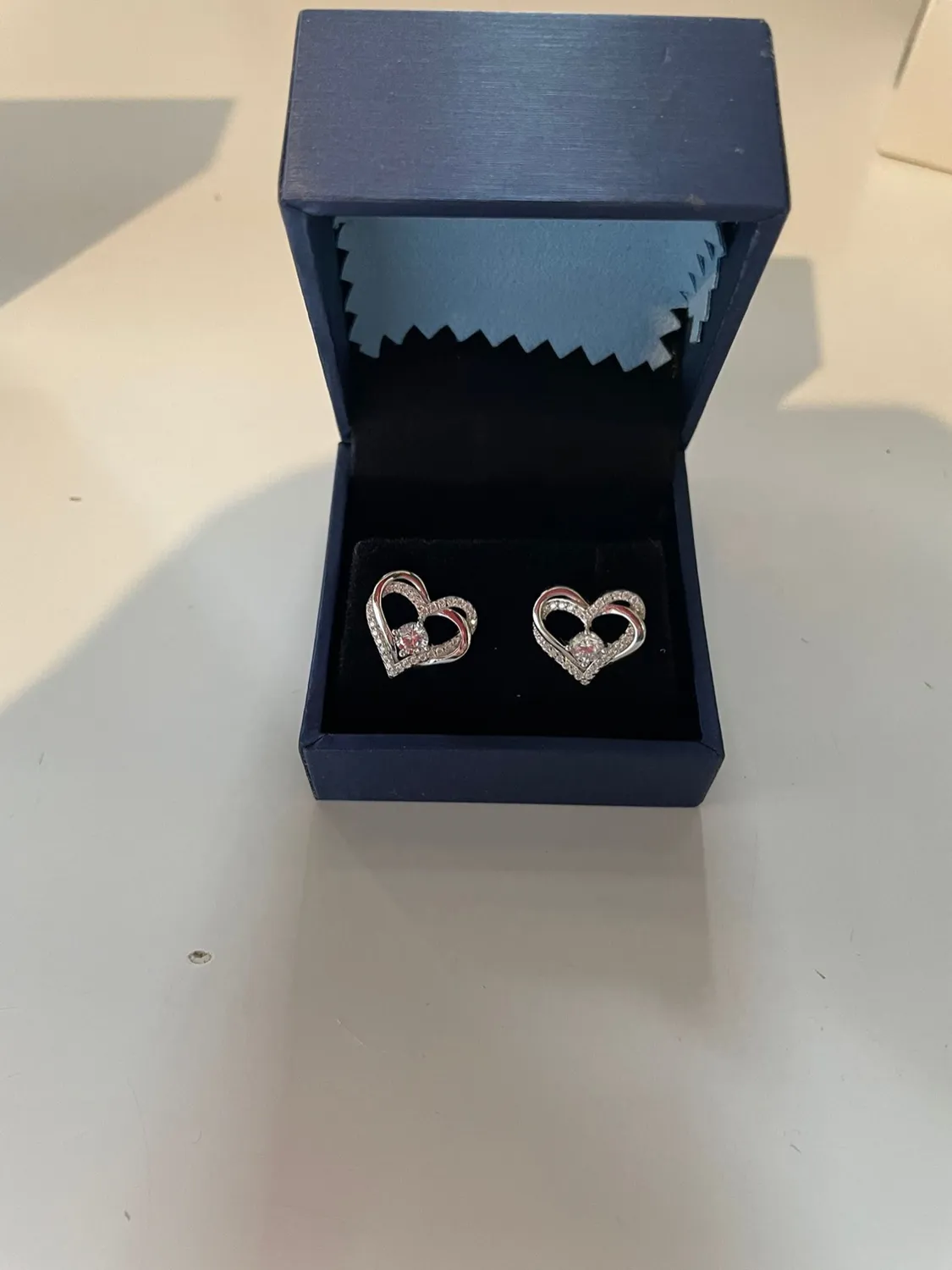 CDE Cuore orecchini argento 925 oro rosa