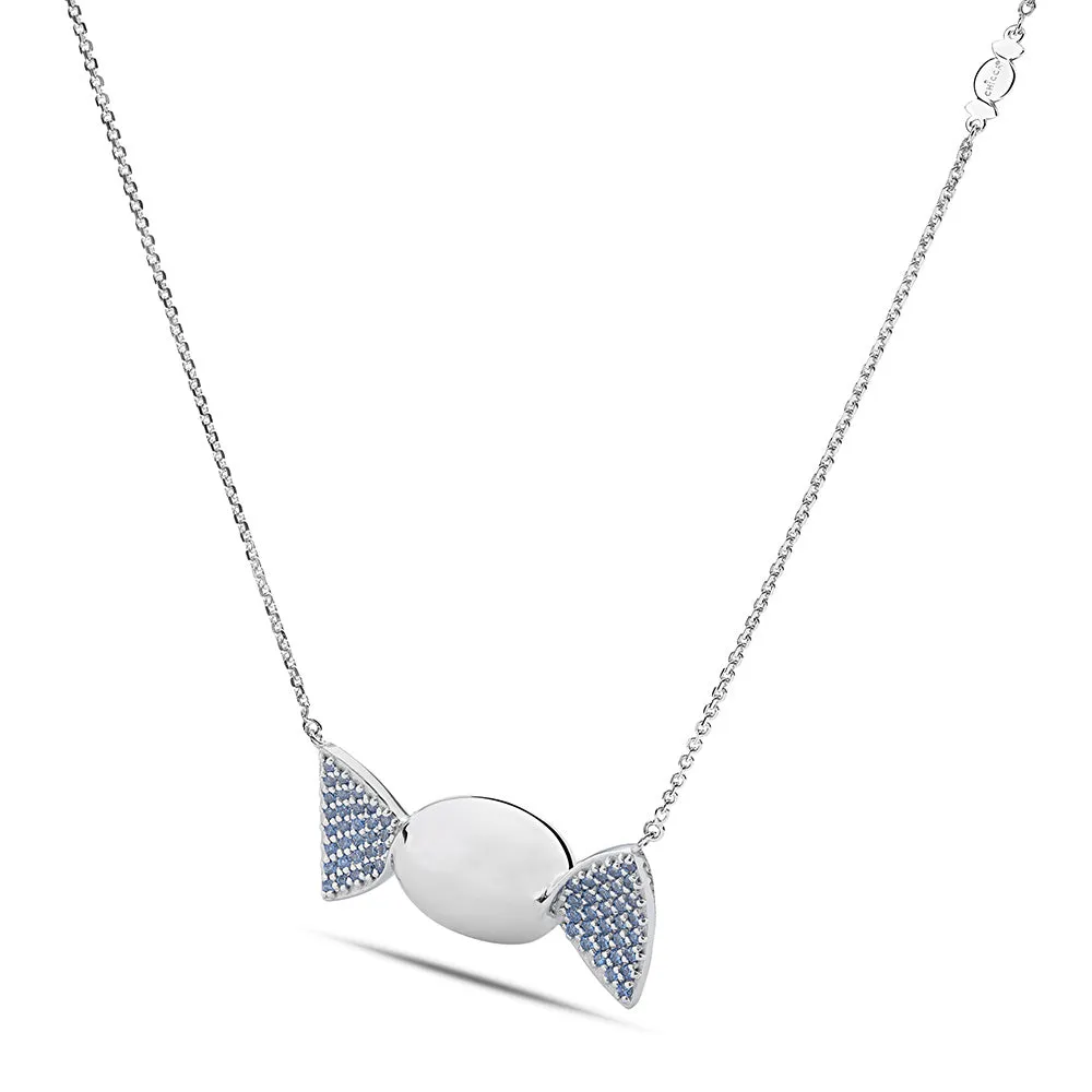 Sinico Chicca Honey collana argento zirconi azzurri