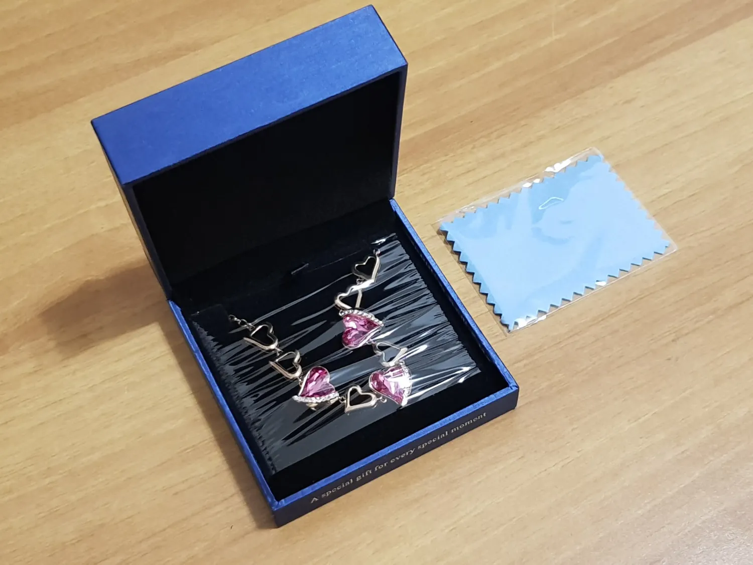 CDE Amore Cuore bracciale oro rosa cristalli