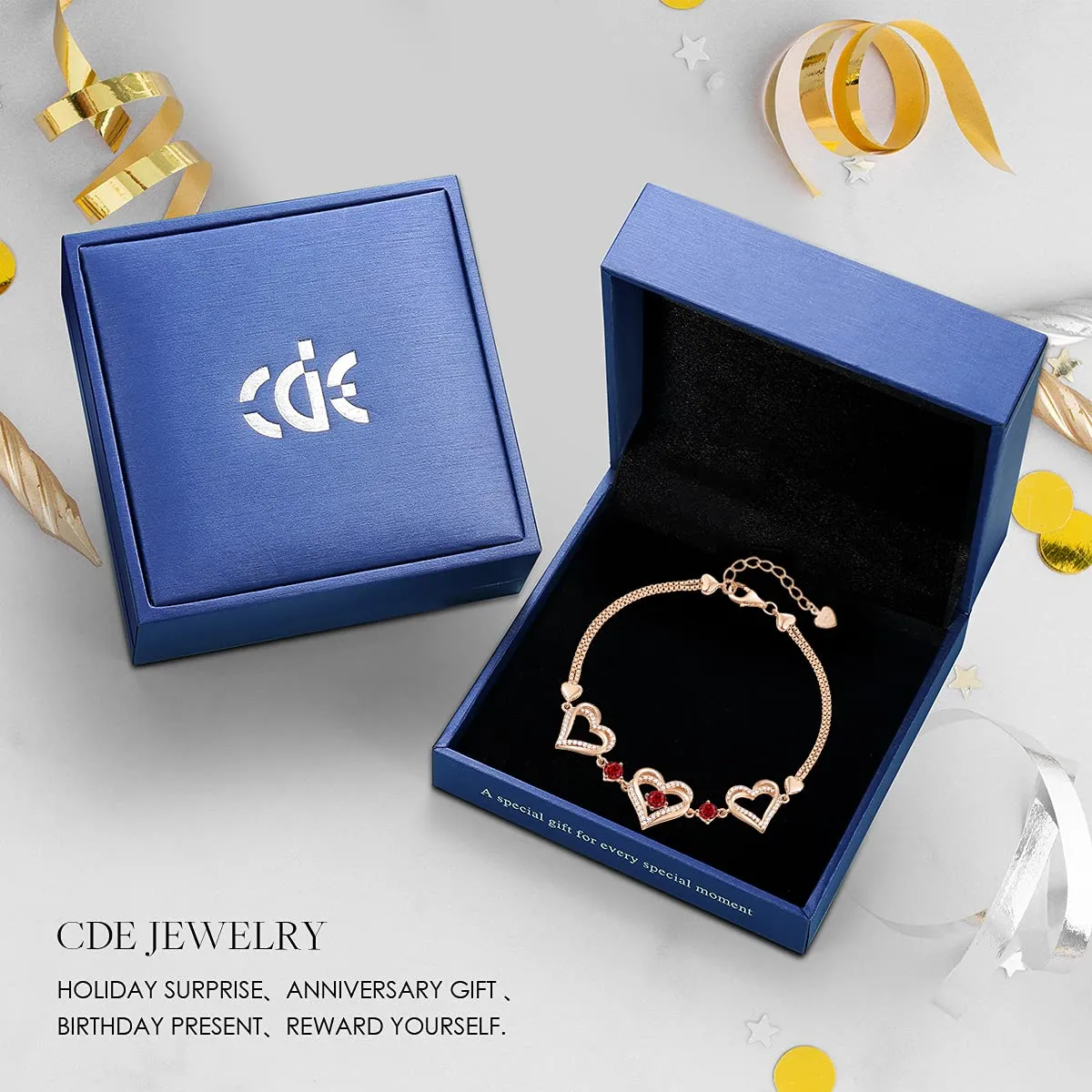 CDE Dolce Bracciale Argento 925 Cuore Mamma Moglie Regalo