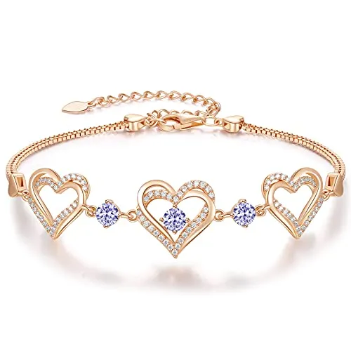 CDE Tenero Bracciale Argento 925 Cuore Zirconia Completo