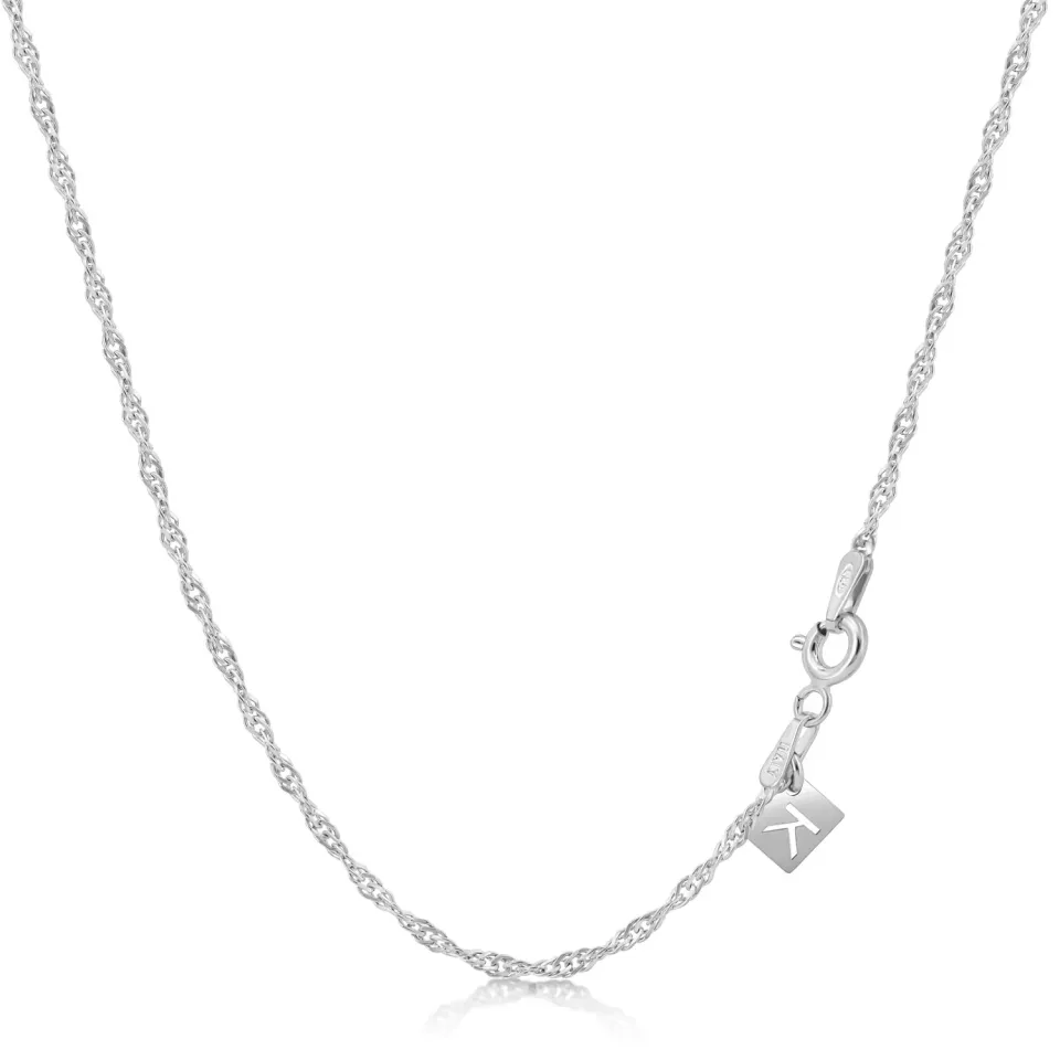 KEZEF Singapore Twist catenina argento 2 mm