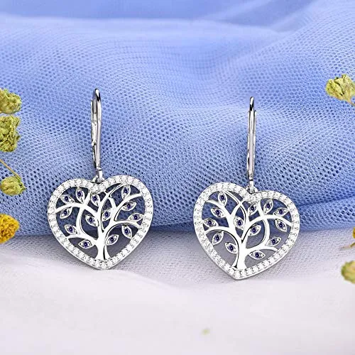 YL Albero della Vita Orecchini Argento 925 Verdi