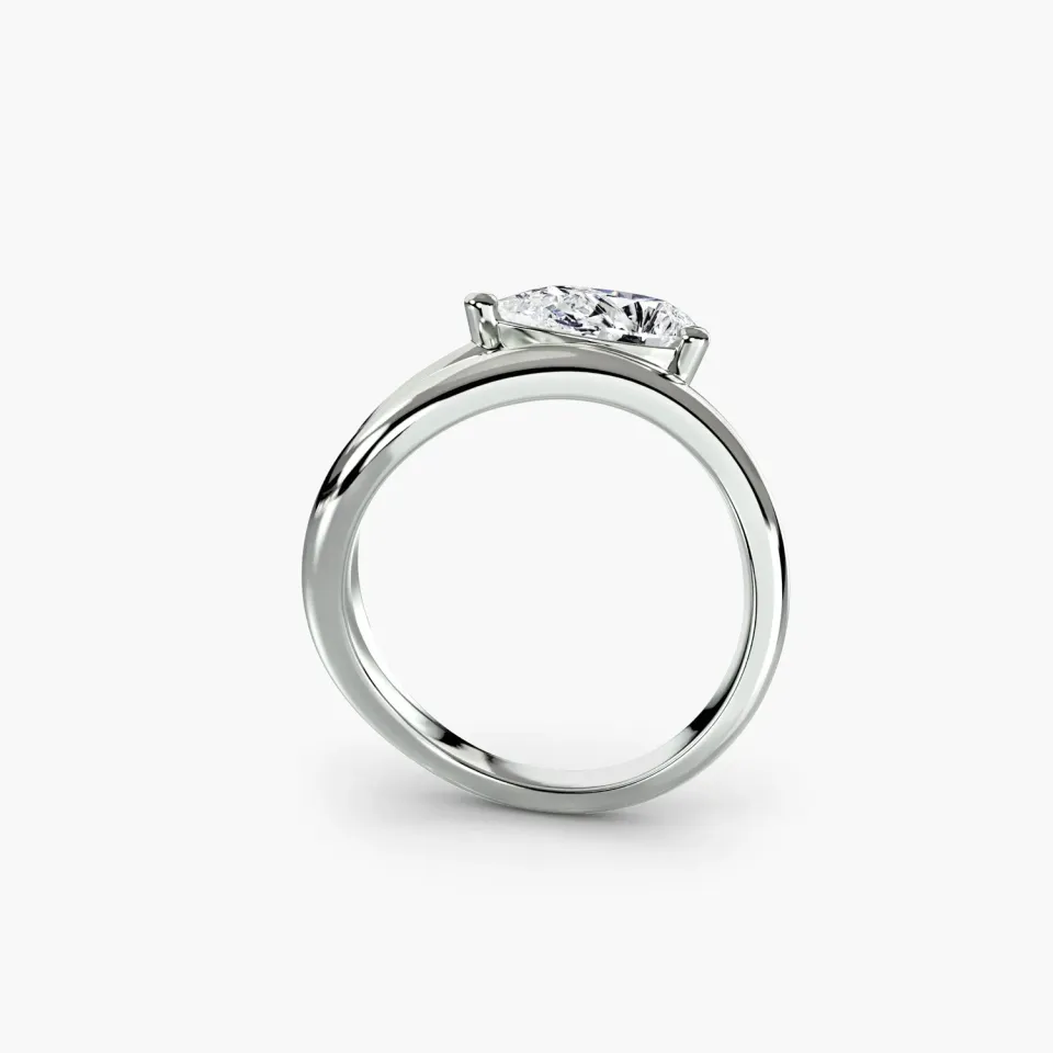 Sinico Wave Ring 2 anello oro pera 2,30 mm