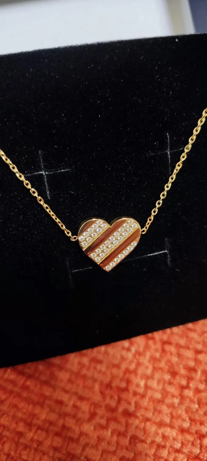 CDE Cuore bracciale zirconi regolabile luminoso
