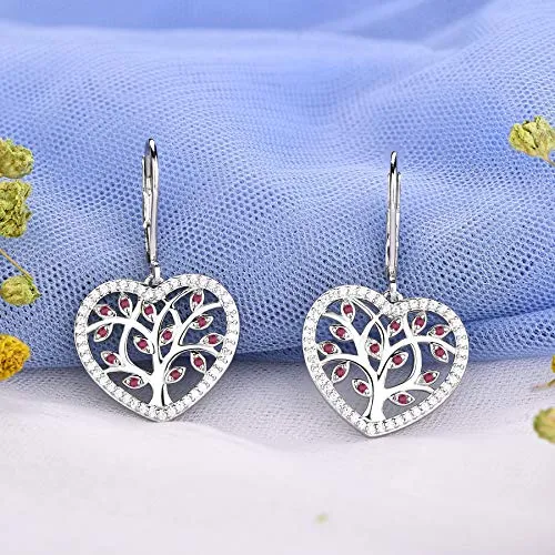 YL Albero della Vita Orecchini Argento 925 Verdi