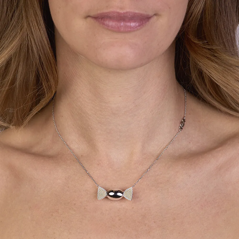Sinico Chicca Honey collana argento zirconi gialli Easy