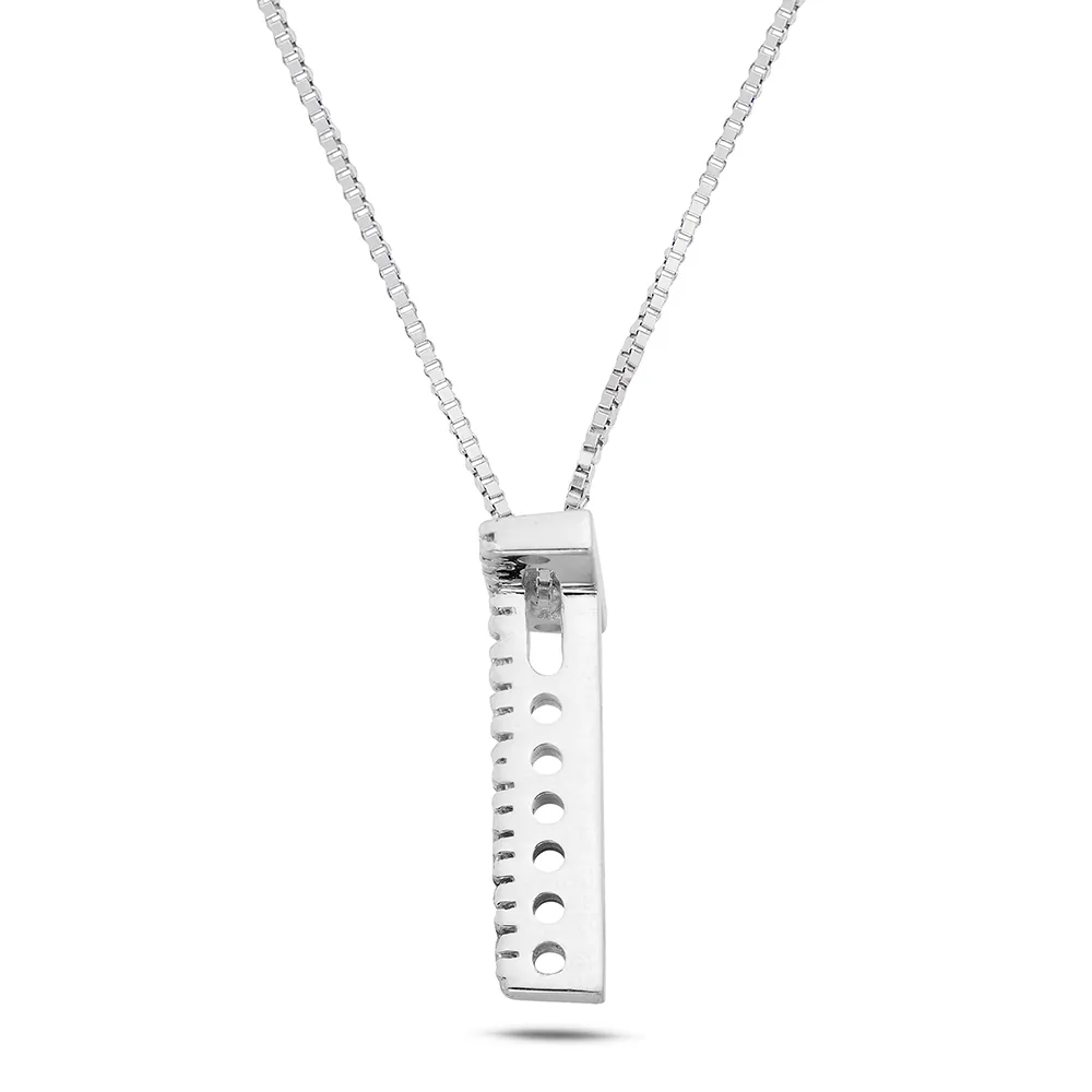 Sinico Letters Lettera Grande T Collana oro bianco 42 cm
