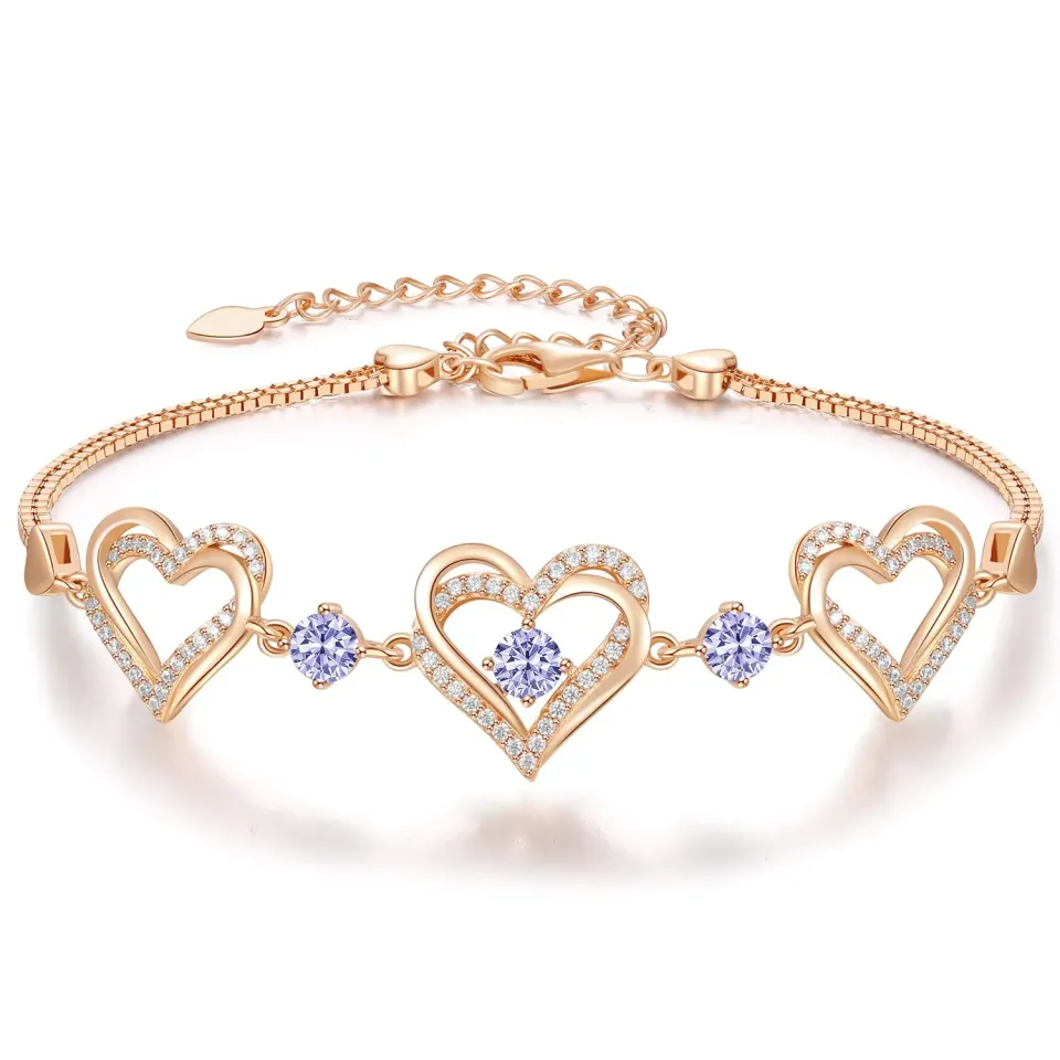 CDE Tenero Bracciale Argento 925 Cuore Zirconia Completo