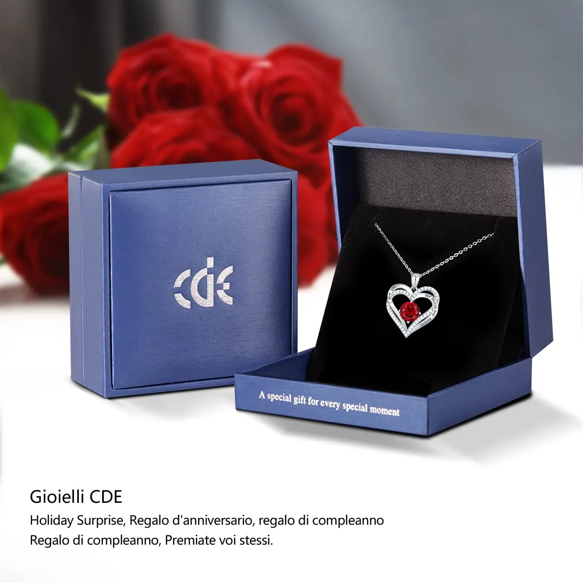 CDE Cuore collana cuore argento 925 da donna