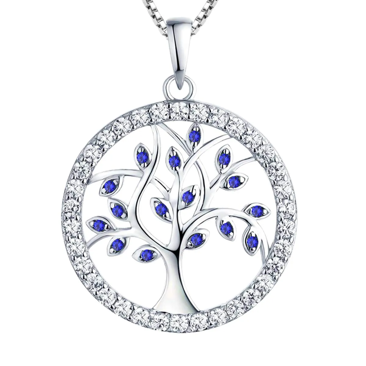YL Albero della Vita collana argento 925 colorato