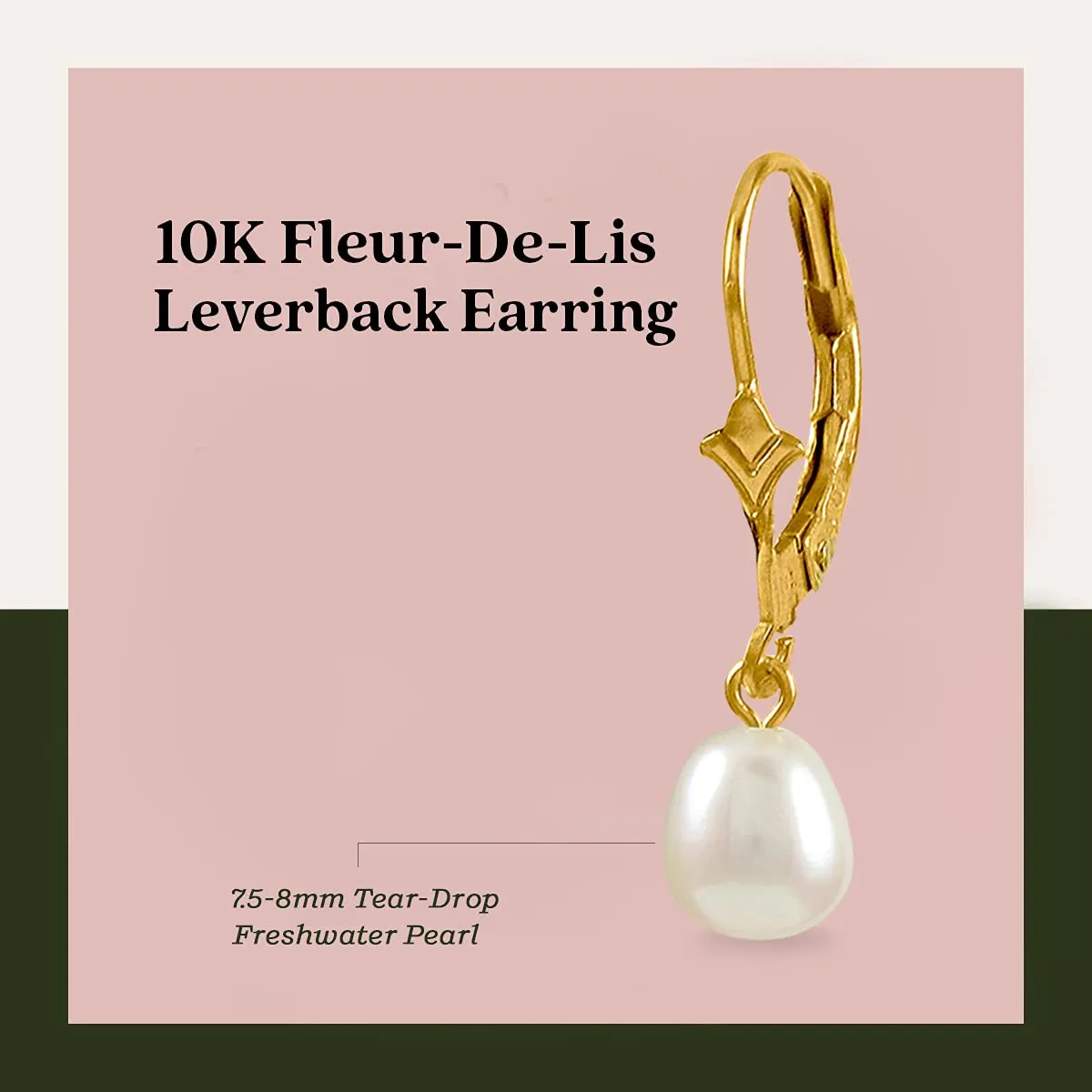 KEZEF Fiordaliso orecchini perla 7-8 mm oro 10 kt