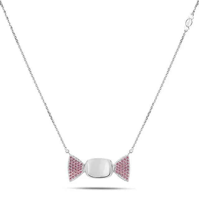 Sinico Chicca Sugar collana argento 925 zirconia rosa