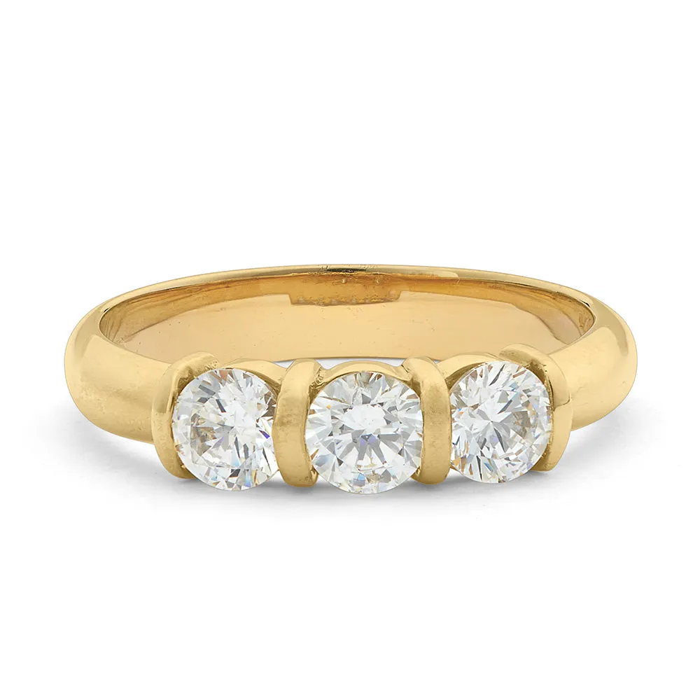 SINICO Trilogy archetto anello oro giallo 18Kt misura 13