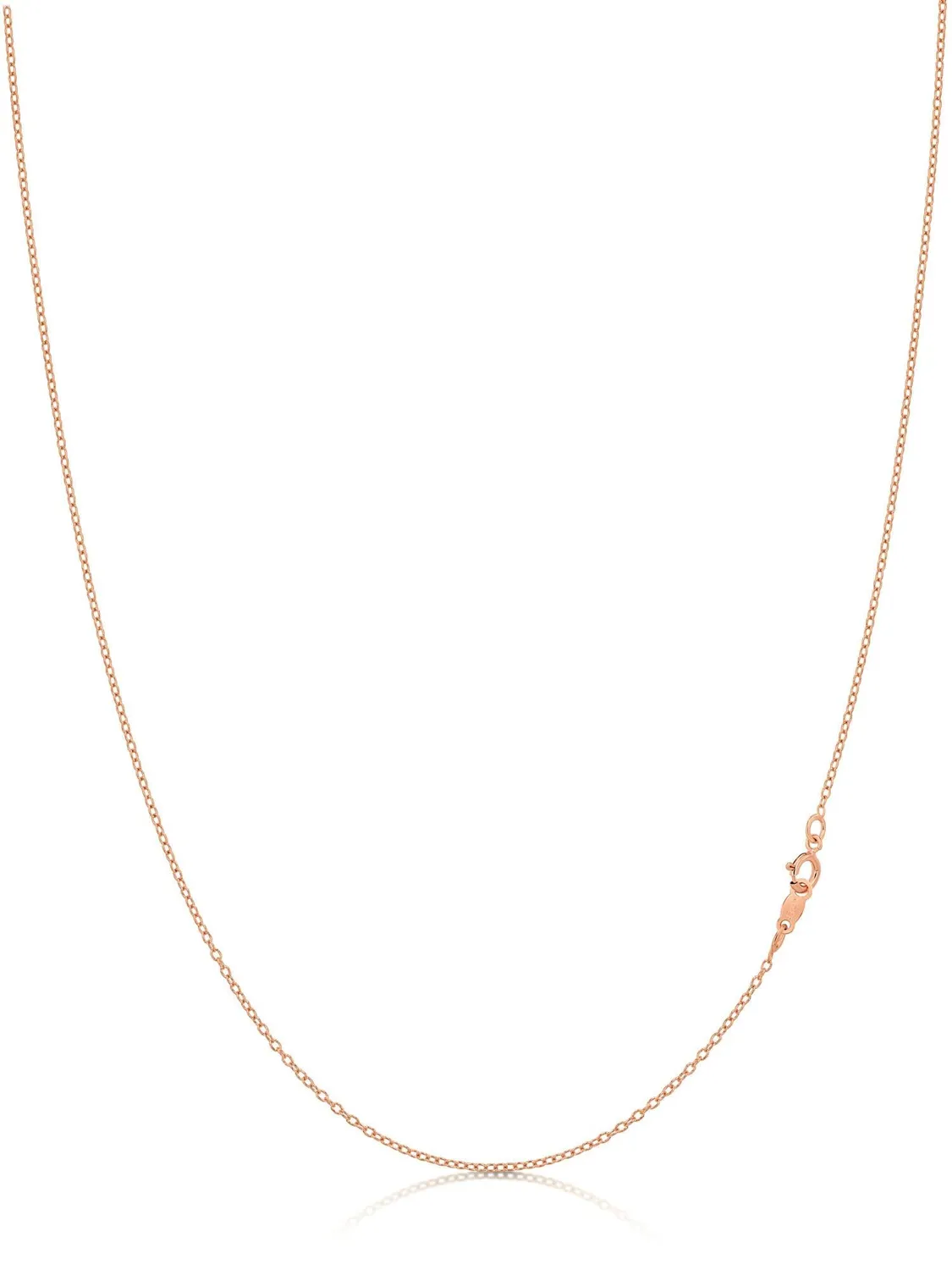 KEZEF 925 catena argento 45 cm maglie ovali 1,3 mm
