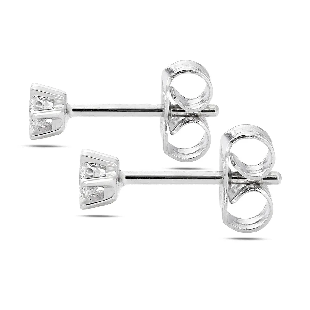 Sinico Prismia orecchini punto luce oro bianco 0,16 ct