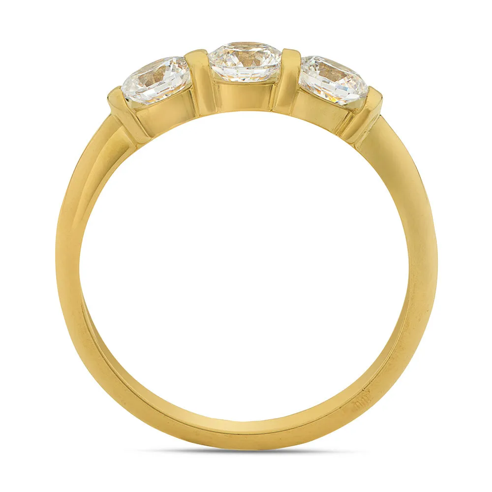 SINICO Trilogy archetto anello oro giallo 18Kt misura 13