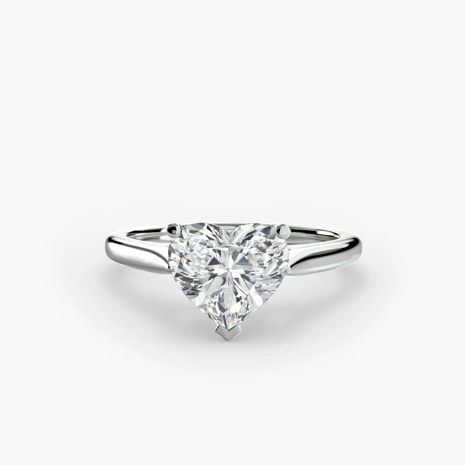 SINICO Solitaire 1 anello solitario oro bianco 14Kt tondo