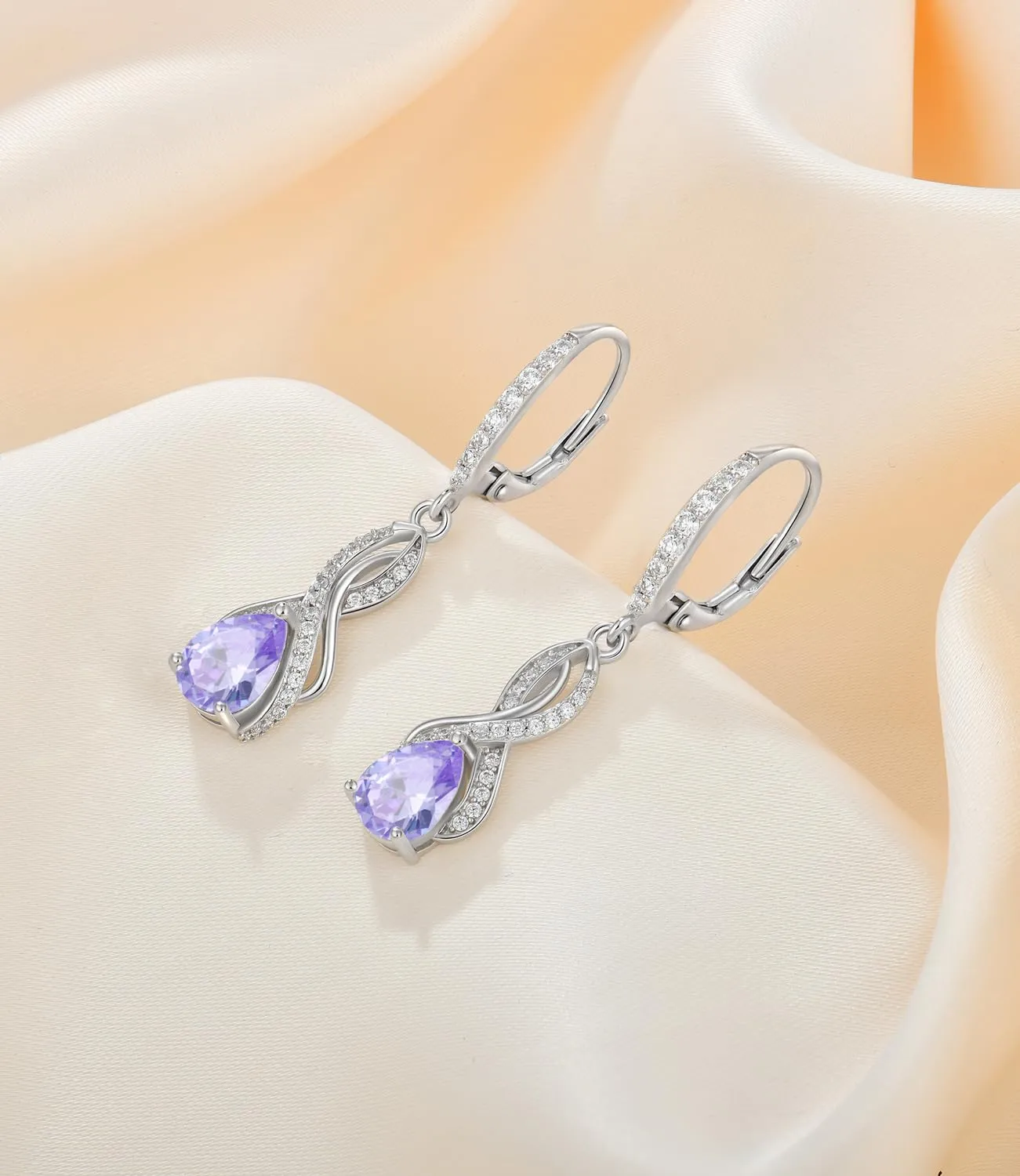 YL Nodo Orecchini Argento 925 Giugno Alessandrite