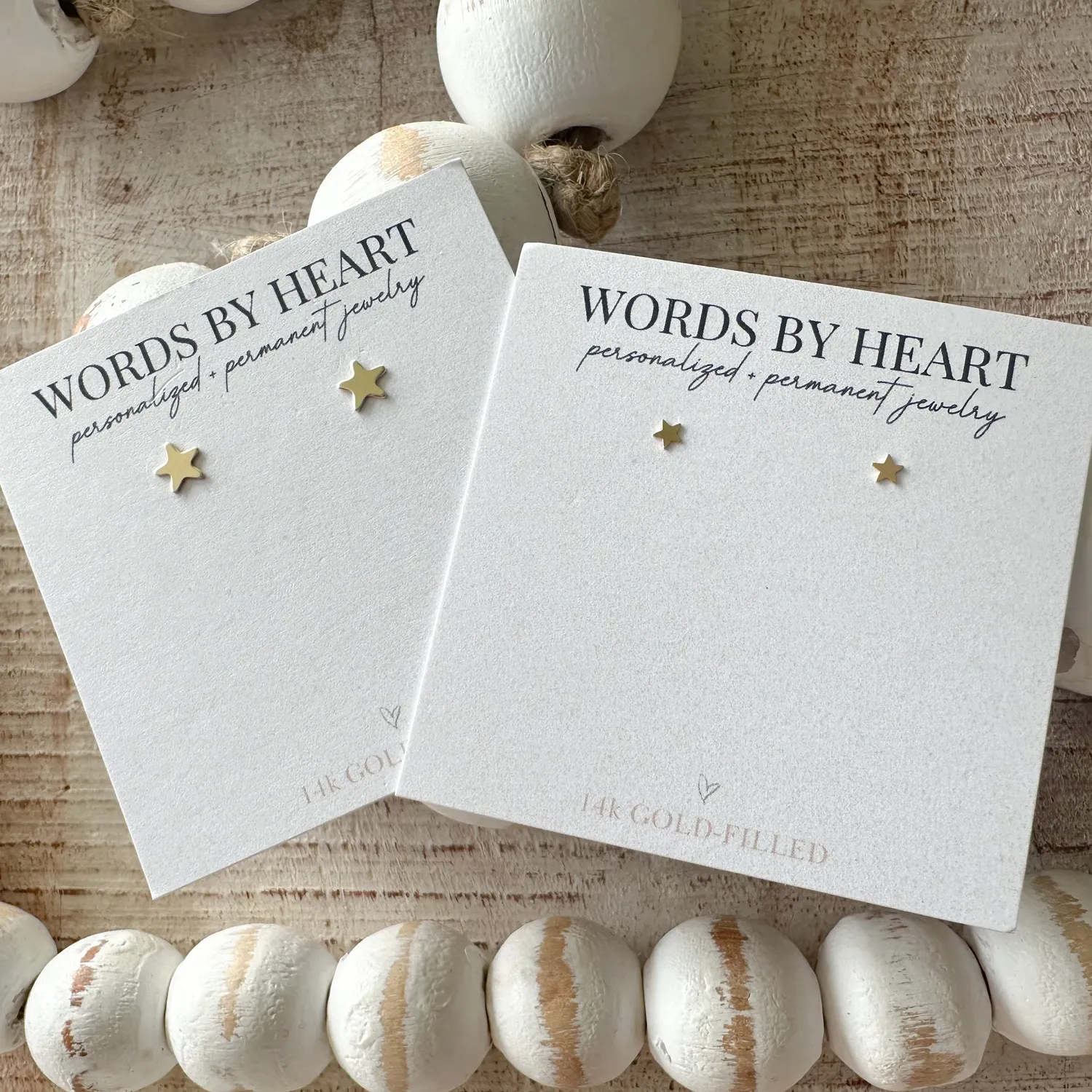 WordsByHeartCo Micro Star Orecchini Stelle Argento 925