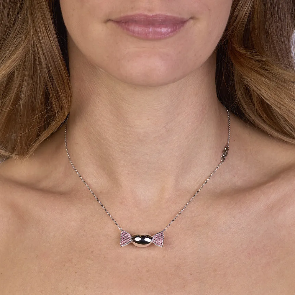 Sinico Chicca Honey Easy collana argento zirconia rosa