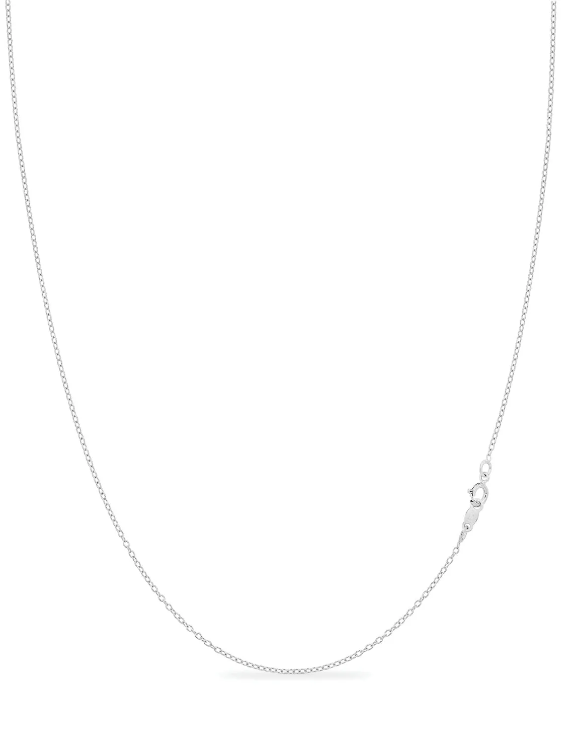 KEZEF Collana Argento 925 Catena 45 cm 1 mm