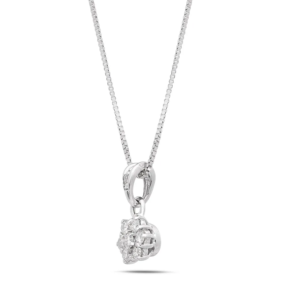 Sinico Flowers Classic collana oro bianco diamanti 42 cm