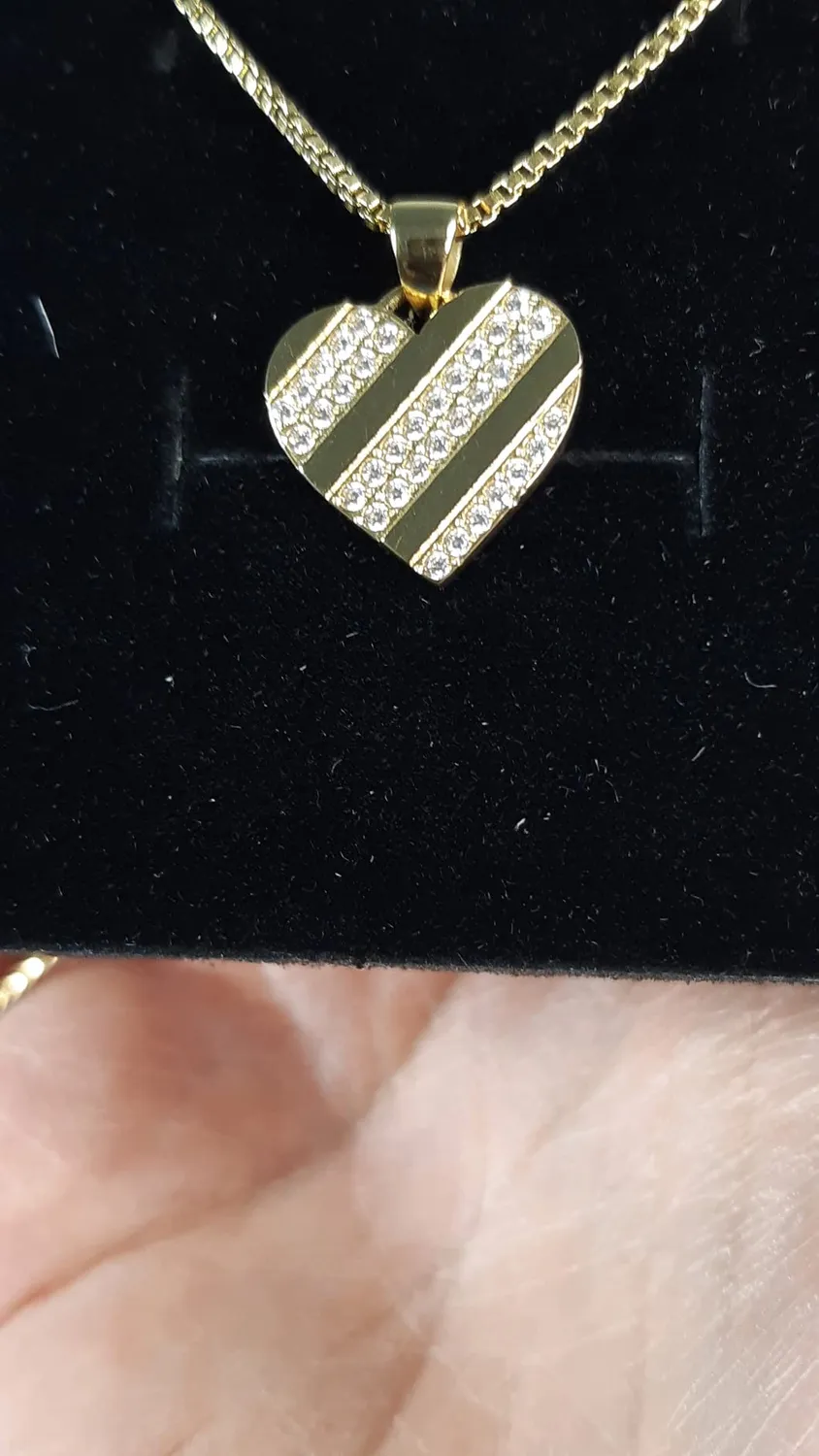 CDE Cuore collana cuore zirconia oro da donna