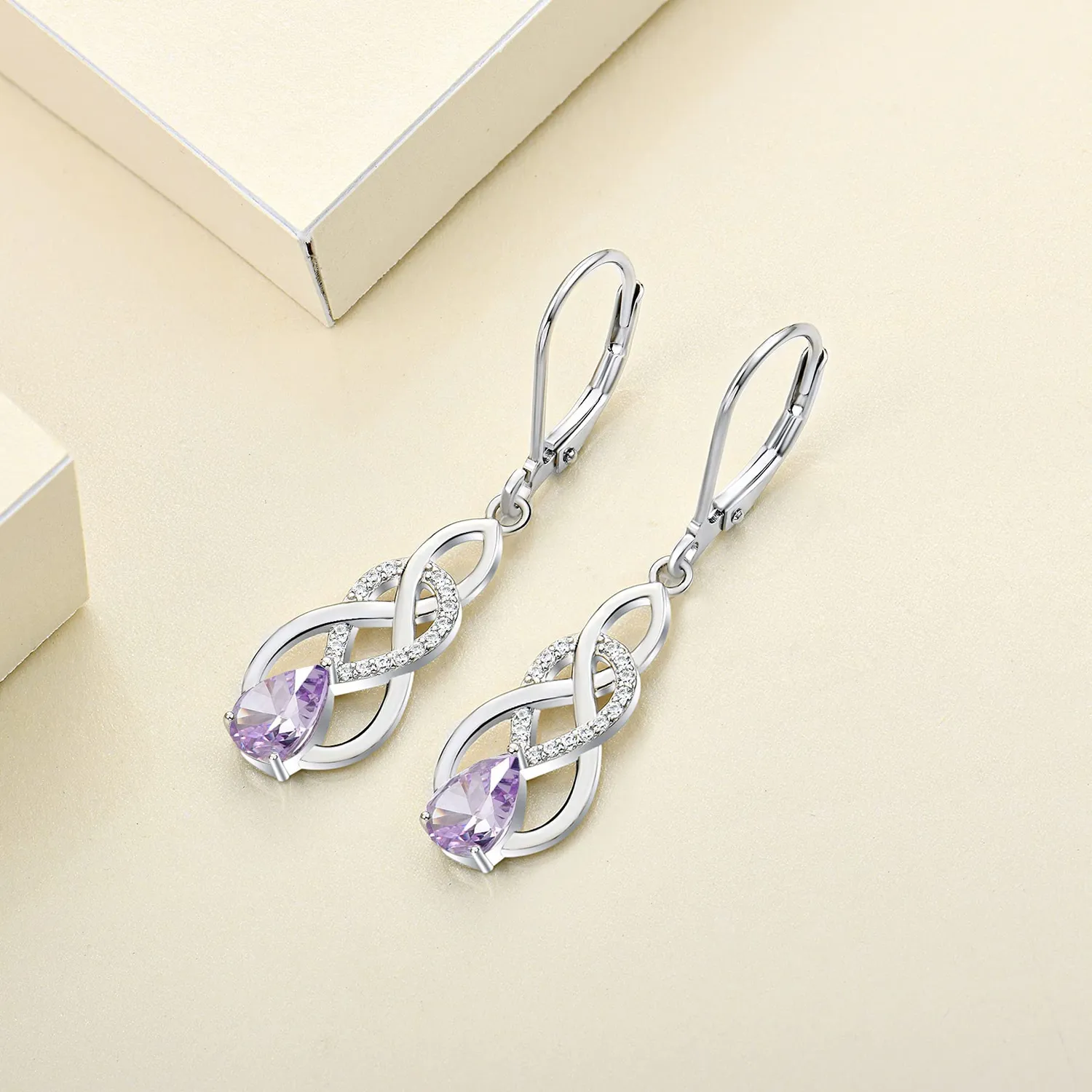 YL Pera orecchini argento 925 giugno alessandrite