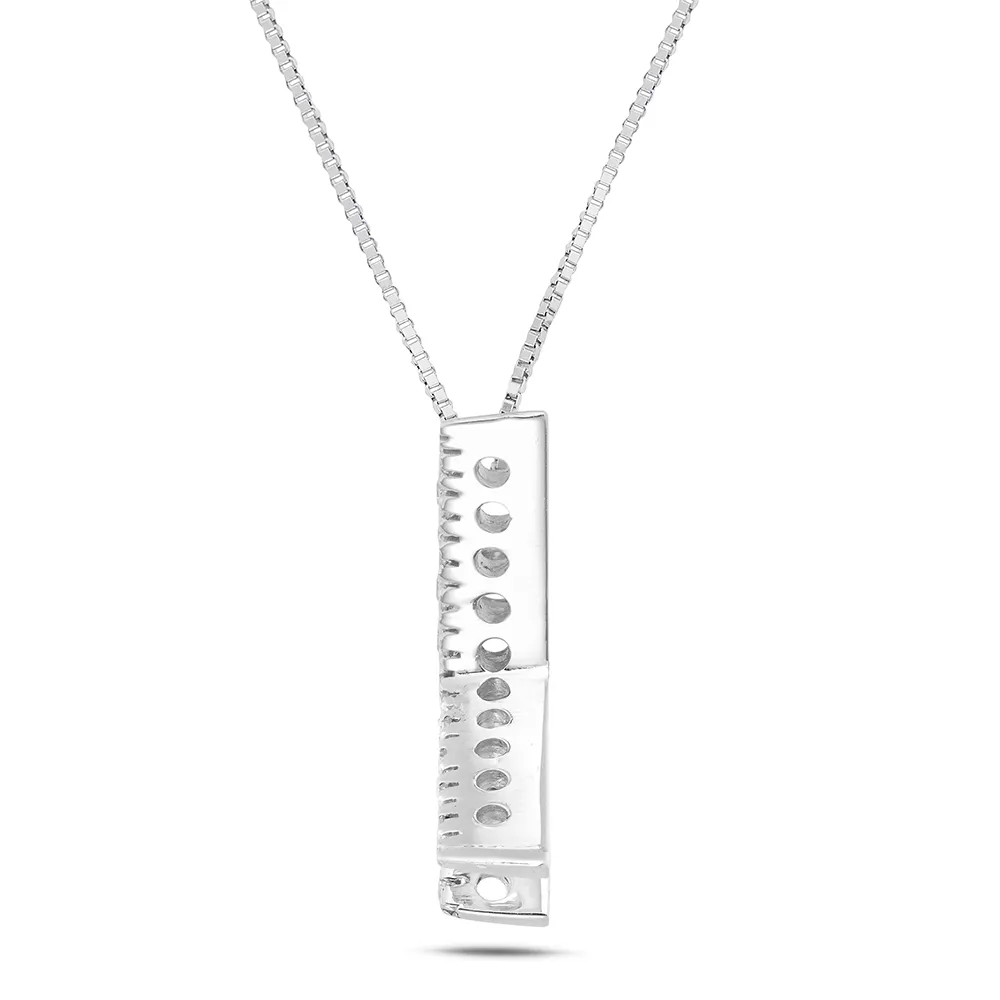 Sinico Letters Collana Lettera K Oro Bianco Diamanti 0,13 ct 42 cm