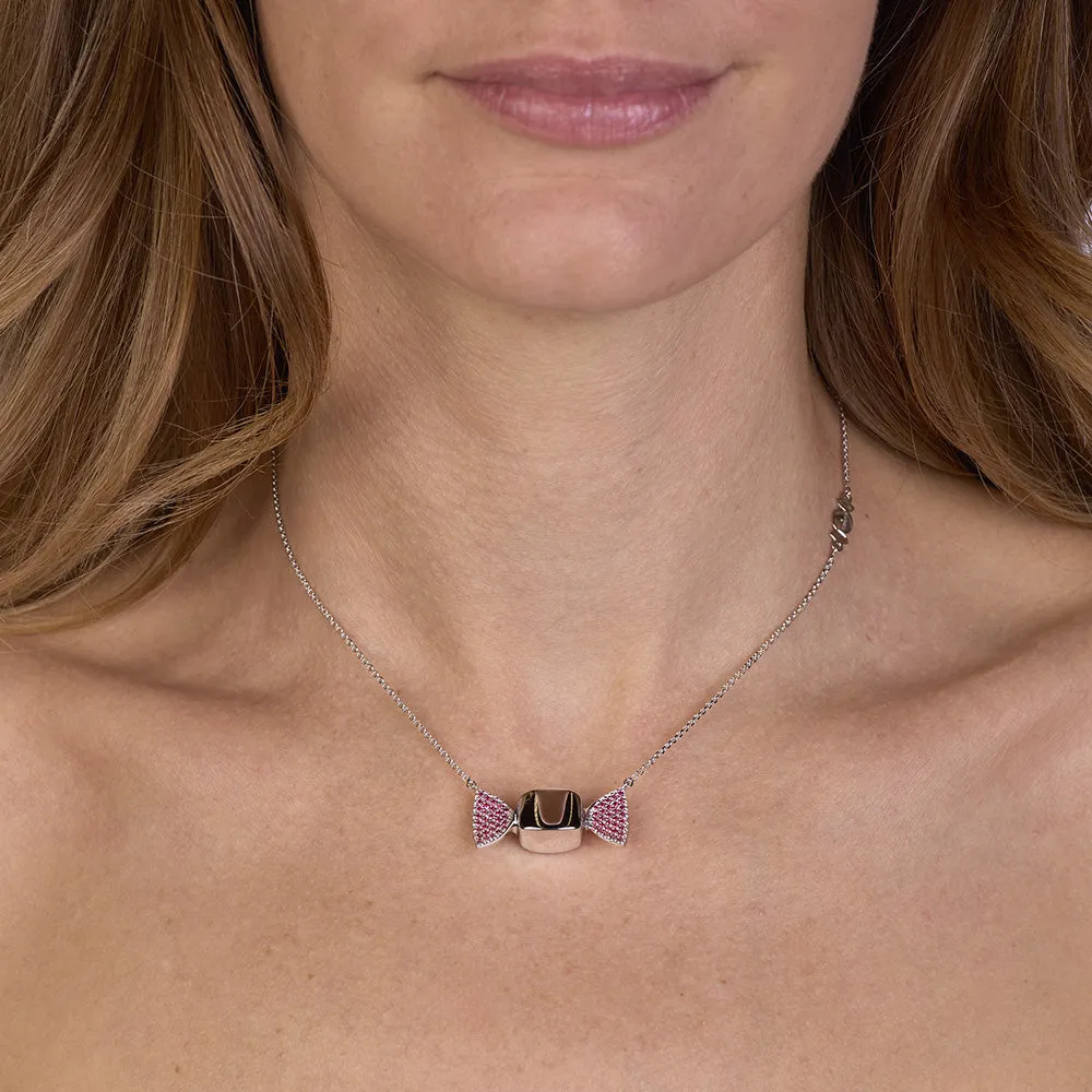 Sinico Chicca Sugar Easy Red collana argento rossa