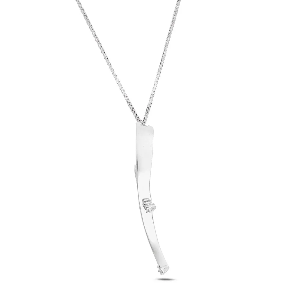 Sinico Batticuore Cuore collana oro bianco diamanti