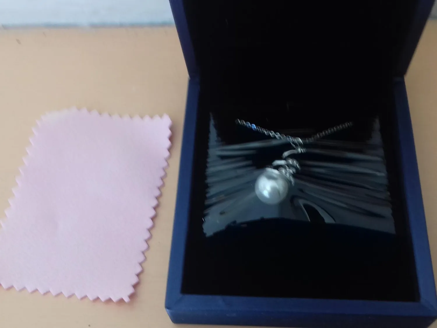 CDE Sei l'unico collana oro rosa perle Swarovski