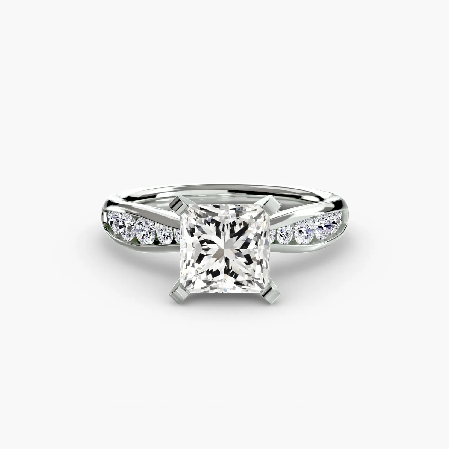 Sinico Solitari Pavé 3 anello oro pavé diamanti taglio tondo