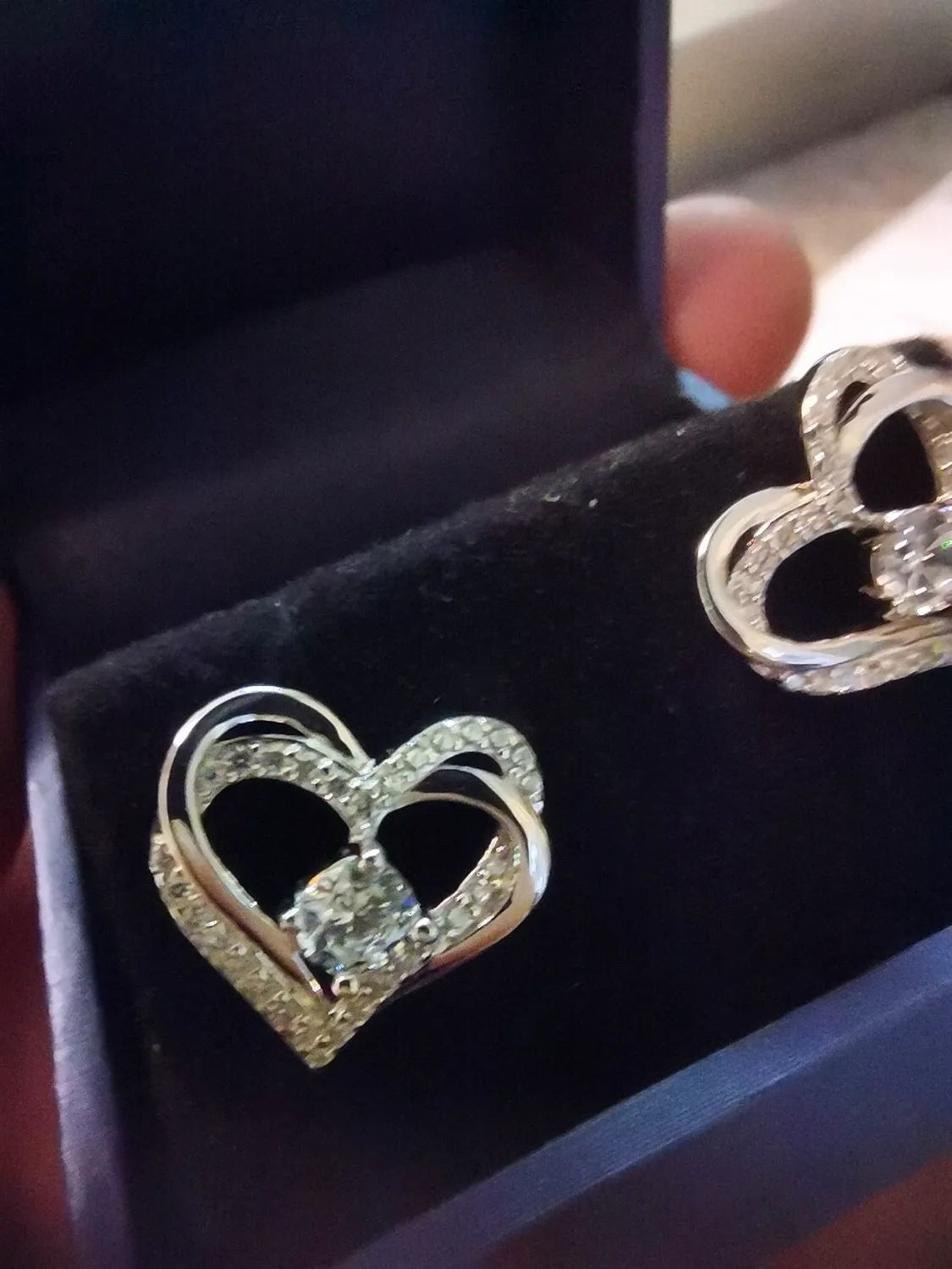 CDE Cuore orecchini argento 925 oro rosa